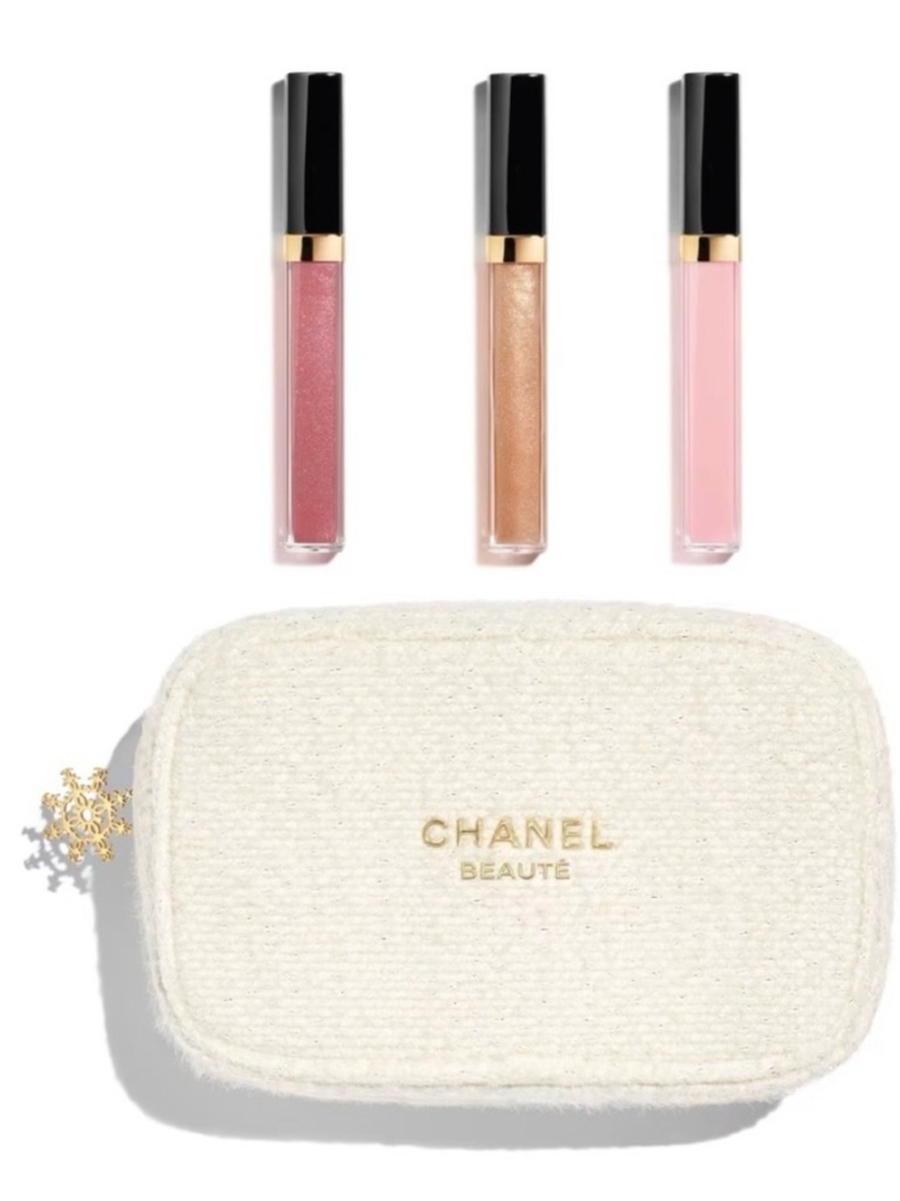 CHANEL Holiday Maximum Brilliance Lip Gloss Trio Rouge Coco Gloss Set NIB! - Picture 2 of 10